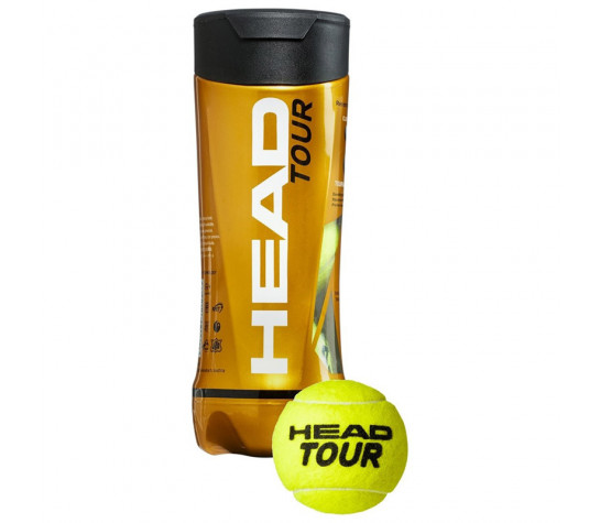 Мяч для большого тенниса HEAD TOUR 3B, уп.3 шт. Жёлтый image